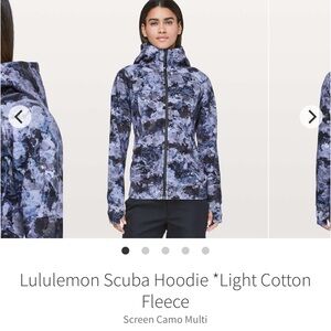 NWOT lululemon full zip scuba hoodie size 8